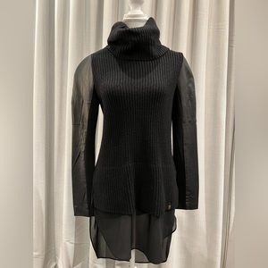 Rudsak Women’s Sweater with leather sleeves - Size Medium